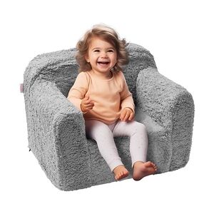 VEVOR Kindercouch Kindersofa 460 x 635 x 520 mm Kindersofa Kinderzimmer Softsofa, Spielsofa Kuschelecke 1 Kind, Kindersessel Kindermöbel Kinderstuhl Grau Schlafsesseln 20 kg 25D Schwamm