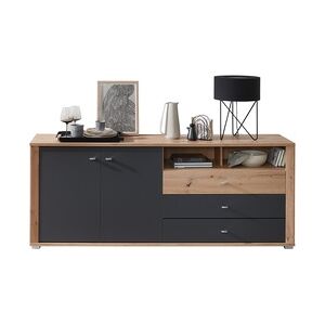 Innostyle Sideboard PABLO - Artisan Eiche - Graphit - 193 cm