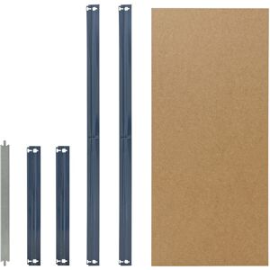 Home 100x60cm Komplettes Fachboden-Set für Steckregale in blau / HDF-Fachboden / zusätzliche Fachböden für Schwerlastregale - blau - Shelfplaza