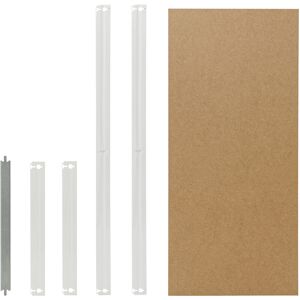 SHELFPLAZA Office 90x30cm Komplettes Fachboden-Set für Steckregale in lichtgrau / HDF-Fachboden / zusätzliche Fachböden für Schwerlastregale - lichtgrau