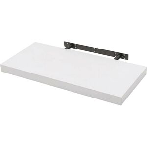 Woltu - Wandboard Wandregal cd dvd Regal Bücherregal Holz Board weiß 60x22.9x3.8cm - weiß