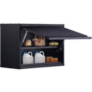 VEVOR Werkstatt Wandschrank 77 x 31,8 x 50 cm Hängeschrank 108 kg Gesamtkapazität (2 Regale) Werkstattschrank aus 0,6 mm dickem SPCC-Stahlplatte Ideal als Vorratsschrank, Werkzeugschrank, Büroschrank