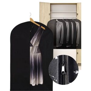 Seryat 5 Stück Kleiderschutzhüllen Gamboç Einlage Schwarz Mit Reißverschluss 60x100cm - One Size