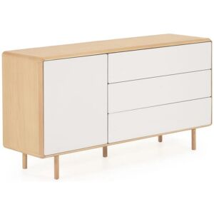 Kave Home Anielle Sideboard - natur-grau - Breite: 150 cm - Tiefe: 42 cm - Höhe: 78 cm