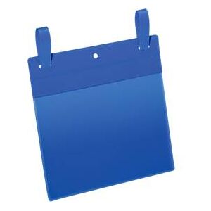 Durable Dokumententaschen mit Lasche, B 210 x H 148 mm (A5 quer), 50 Stück, blau