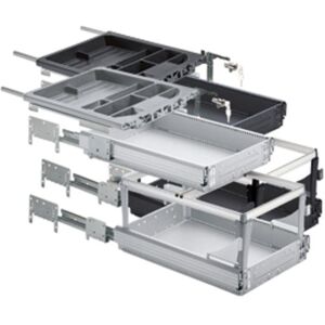 Hettich - Büromöb.-Container-Set,Mit Voll- U. Überauszug,Systema Top 2000 46746,Stahl