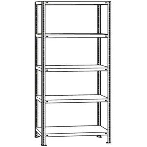 Schulte - Weitspannregal Gr 3000 X 2000 X 500mm Stahlböden