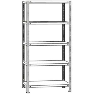 Schulte - Weitspannregal Gr 3000 X 2000 X 800mm Stahlböden