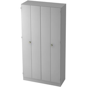 hjh OFFICE PRO SIGNA K 6900 SG - Grau 5 OH mit Knauf Falttürenschrank