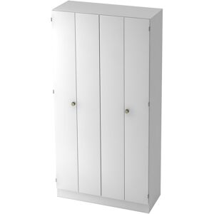 hjh OFFICE PRO SIGNA K 6900 SG - Weiß 5 OH mit Knauf Falttürenschrank