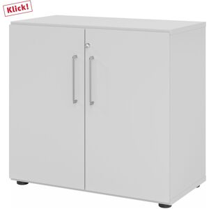 hjh OFFICE PRO BETA 9   Schrank mit Türen   2 OH - Grau