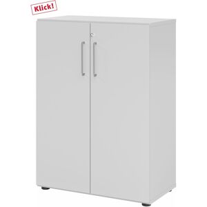 hjh OFFICE PRO BETA 9   Schrank mit Türen   3 OH - Grau