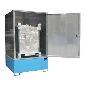 Bauer Gefahrstoff-Schrank GS-4, abschließbar, für max. 1x1000l IPC, Lichtblau