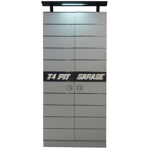 Kasa-store Pit garage 2-türiger kleiderschrank aus mdf, erhältlich in weiß