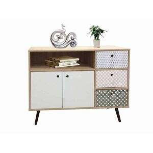 MiaMöbel Sideboard 'Benton' MDF, Metall Modern Indien Indisch