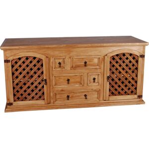 MiaMöbel Mexico Sideboard Massivholz Pinie Landhaus Mexiko Möbel Mexikanisch