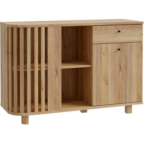 Forte Sideboard FORTE Sideboards Gr. B/H/T: 122,5 cm x 83,7 cm x 41,3 cm, 1, braun (mauvella eiche) Sideboards