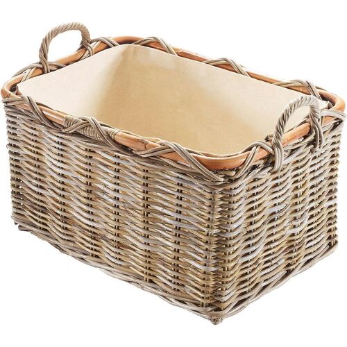 Aufbewahrungskorb LOCKER Aufbewahrungsboxen Gr. B/H/T: 56 cm x 36 cm x 41 cm, beige (natur) Körbe