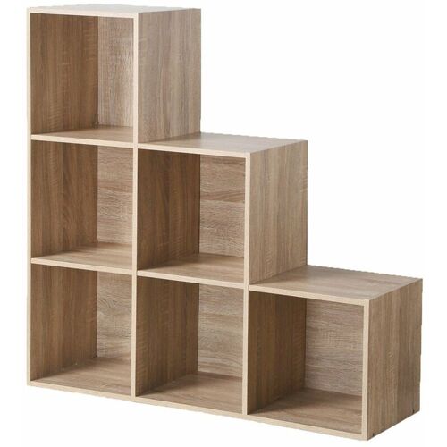 CALICOSY – Möbel mit 6 Fächern in Treppenform – L93 cm – Holz