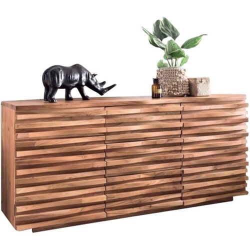 tinkaro Sideboard KUNO große Anrichte Akazie Design Kommode aus Holz