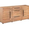 Sideboard HELVETIA "Tulsa" Sideboards Gr. B/H/T: 180 cm x 86 cm x 39 cm, 3, braun (alteichefarben, alteichefarben) Sideboards