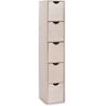 Schubladenbox ZELLER PRESENT Schubladenboxen beige (natur) Schubkästen Breite 21 cm