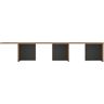 Mehrzweckregal TOJO "stell" Regale Gr. B/H/T: 198 cm x 35 cm x 37,5 cm, Anbaumodul 198 schwarz (B/T/H): 198/37,5/35 cm, schwarz Standregal Standregale verschiedene Module, die miteinander kombiniert werden können