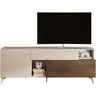 Lowboard INOSIGN "Monaco Breite 181 cm, TV-Board mit 1 Tür, Klappe u. Schubkasten" Sideboards Gr. B/H/T: 181 cm x 67 cm x 42 cm, 1, weiß (cashmere, mercure nb holzstruktur) Lowboards Fernsehtisch, TV-Schrank, SoftSelf Closing