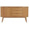 Pharao24.de Sideboard mit Eiche Furnier 150 cm breit