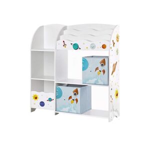 Mina Arrangør - Børneværelsets kabinet - Til legetøj og bøger - Hvid