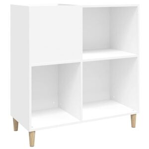 vidaXL vinylskab 84,5x38x89 cm konstrueret træ hvid