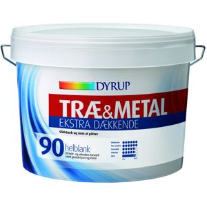 Dyrup Træ & Metal 90 Ekstra Dækkende Hvid - 2,25lt