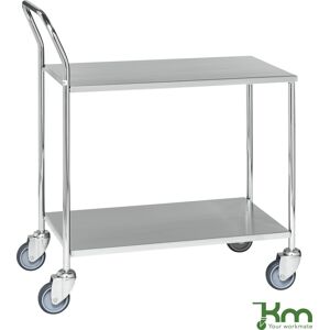 Kongamek Serveringsvogn 2 Hylder,84x43x97 Cm