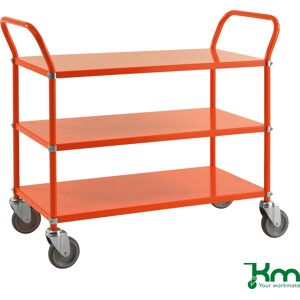 Kongamek Rullevogn 3 Hylder, 1070x450x940, 250 Kg, Orange