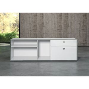 Forma Furniture Skab-Hylde Infinity Grå Glans / Krom, 183x42xh60 Cm