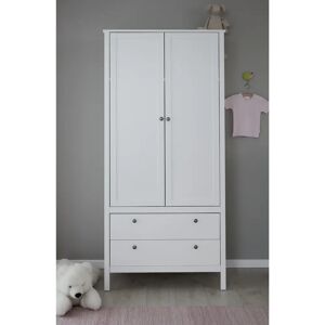 Forma Furniture Garderobeskab Til Børneværelset, 2 Døre Og 2 Skuffer, Hvid