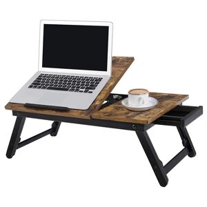 SONGMICS Laptopbord Til Seng Eller Sofa Med Justerbar Vippetop I Retro-Look