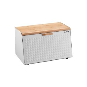 Klausberg wooden and steel bread box (KB-7468)