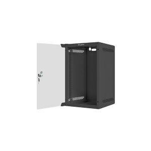Lanberg - Rack kabinet - vægmonterbar - sort, RAL 9004 - 9U - 10