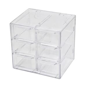 BLE Desktop Skuffe Organizer Mini Skuffer Plast Skrivebord Craft Opbevaring 6 grid