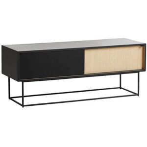 Woud Virka Sideboard Low 47 x 120 cm - Sort Metal / Eg