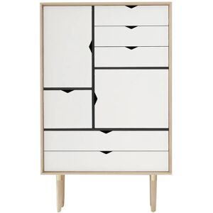 Andersen Furniture S5 132x83 cm - Sæbebehandelt Eg/Hvide fronter