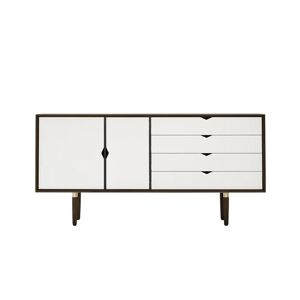 Andersen Furniture S6 Skænk 163x79 cm - Valnød/Hvide Fronter