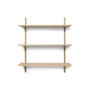 Ferm Living Sector Shelf T/W 87x102 cm - Oak/Brass