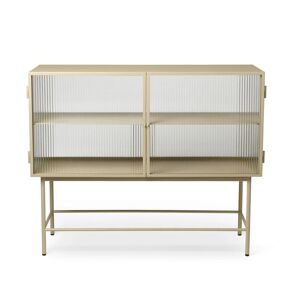 Ferm Living Haze Sideboard 110x90cm - Reeded Glass/Cashmere