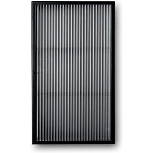 Ferm Living Haze Wall Cabinet 60x35cm - Reeded Glass/Black