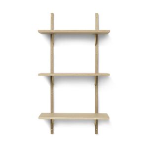 Ferm Living Sector Shelf T/N 54x102 cm Oak- Brass