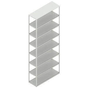 HAY New Order Comb. 701 - 8 Layers/W. Floor Safety Bracket 250,5x100cm - Light Grey