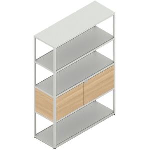 HAY New Order Comb. 401 - 5 Layers 1 Door/W. Floor Safety Bracket 144,6x100cm - Light Grey