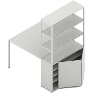 HAY New Order Comb. 401 - Incl. 1 Table 1 Door/W. Floor Safety Bracket 179,9x100cm - Light Grey